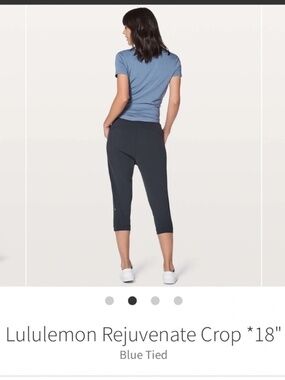 Lululemon Rejuvena Cropped Leggings Women's Size 6 Gray